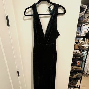 Velvet Green Jumpsuit
